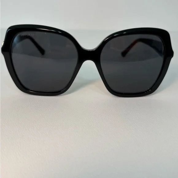 Jimmy Choo Manon Shiny Black Sunglasses Women’s - Picture 5 of 12